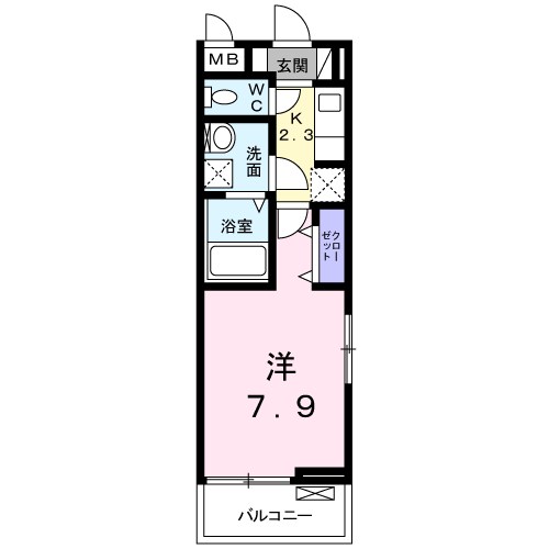 ルミナス 301号室 間取り