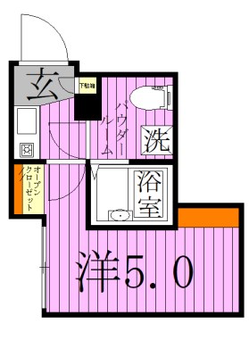 フォルトゥナ北千住 間取り図