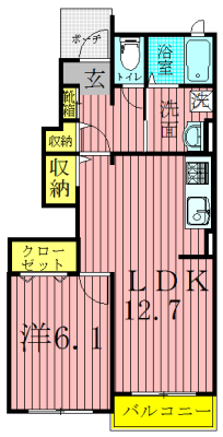 レイクサイド柏の葉　壱番館 103号室 間取り