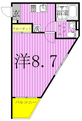 VISTA柏 205号室 間取り