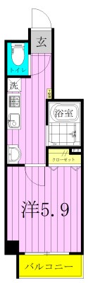 レーヴ　ドゥ　クレエ綾瀬 間取り図