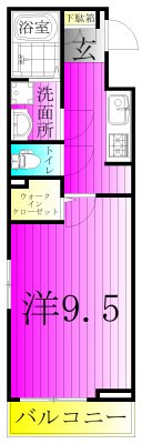 ヒルズ　ガーデン 207号室 間取り