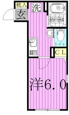 ホープアイランド 102号室 間取り