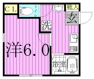 ホープアイランド 109号室 間取り