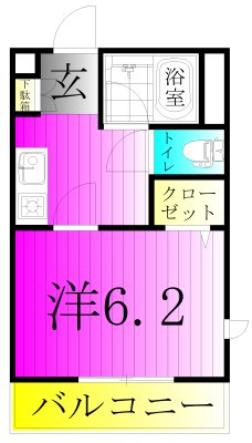 Ｇ・Ｍウエストハイツ A801号室 間取り