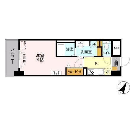 ティアレット 202号室 間取り