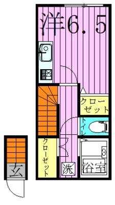 エフプレスト西新井本町 間取り図