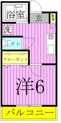 リリックコート梅田 間取り図