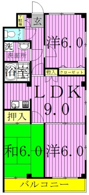 エミネンス東和 間取り図