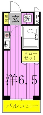 クレセントコート柏 318号室 間取り