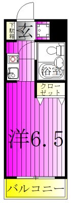 クレセントコート柏 318号室 間取り