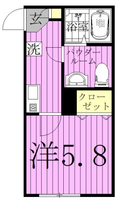 エスコート松戸新田 204号室 間取り