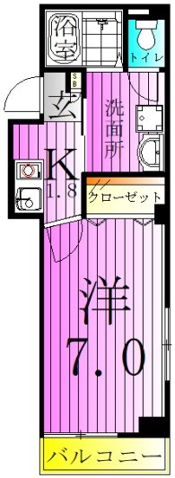 リヴェール北千住 間取り図