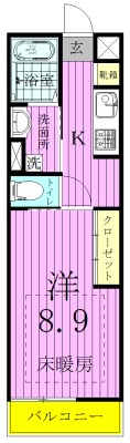 リブリ・エクセルⅡ 206号室 間取り