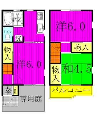 ベルハイム　1号館 006号室 間取り