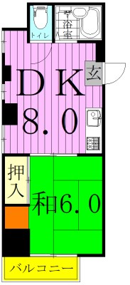 ドフィーヌときわ平１ 103号室 間取り