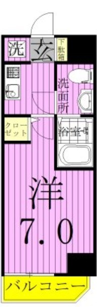 S-RESIDENCE松戸 403号室 間取り