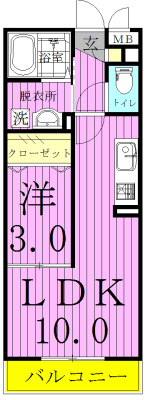プロスパー八潮 間取り図
