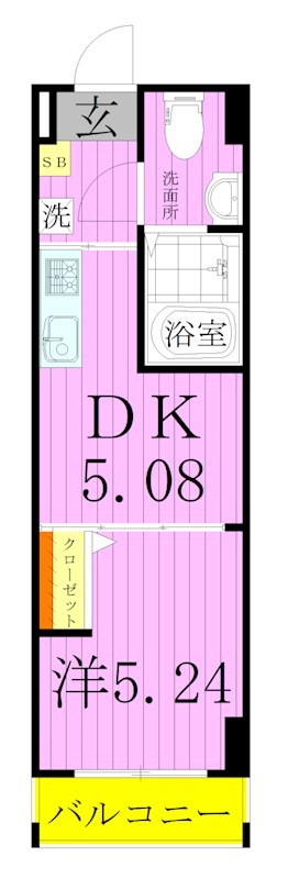 ペアパレス六町2号館 間取り図