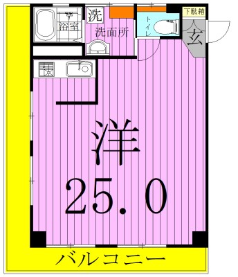 ブラザーマンション湯浅  303号室 間取り
