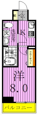 マーロ千住クレストタップ 間取り図