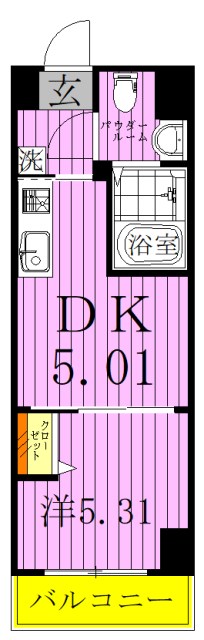 アーバハイツ六町1号館 間取り図