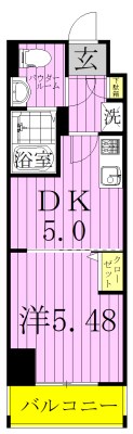 アーバハイツ六町1号館 間取り図