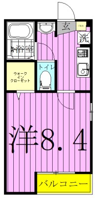 スターライト松戸 204号室 間取り