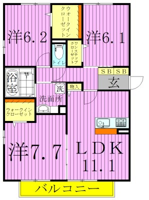 Ｈａｌｅ　Ｋｕｋｕｎａ 間取り図