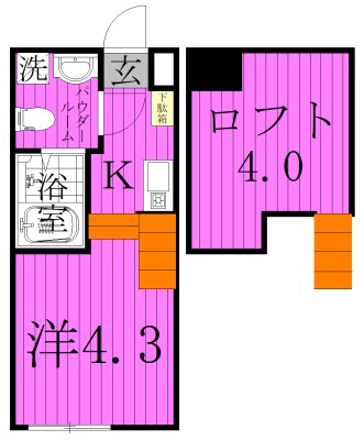 ヒロッズ竹ノ塚 間取り図