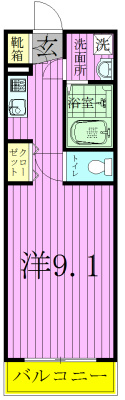 Magnolia cout　～マグノリアコート～　Ⅱ 204号室 間取り