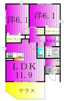 パークアベニューC 間取り