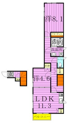 アイリス堀切 間取り図