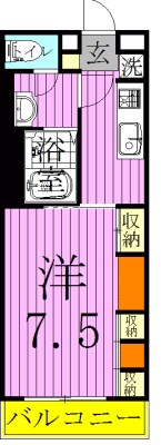 EMU　～エム～ 101号室 間取り