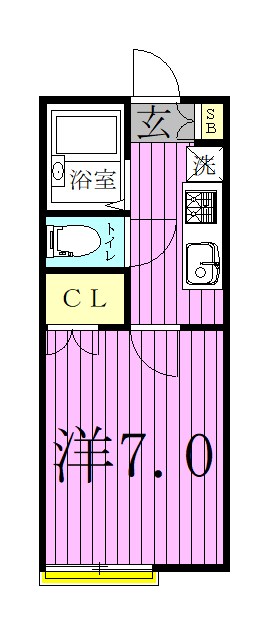 Karin 103号室 間取り