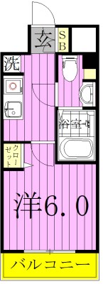 N-Stage三郷 1105号室 間取り