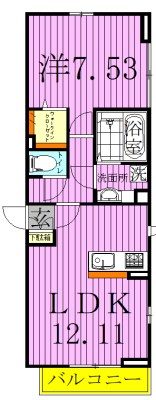 レジデンスワシクラ 間取り図