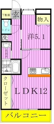 マロンドセブン四番館 202号室 間取り