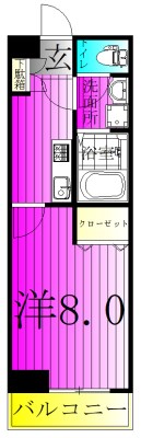 ロイヤルハウス 305号室 間取り