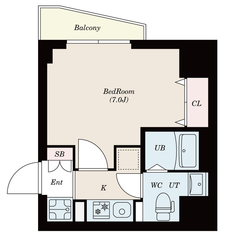 S-RESIDENCE松戸 804号室 間取り