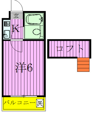 ジュネパレス松戸第３１ 201号室 間取り