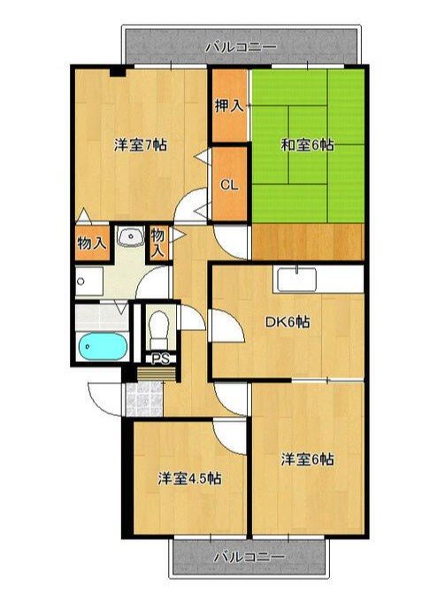 サンビラージュ南柏 203号室 間取り