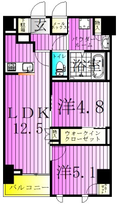 S-RESIDENCE北千住reiz 間取り図