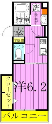 リバービレッジ  102号室 間取り