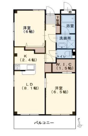 メイクスＪ棟 101号室 間取り