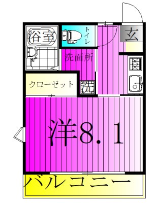 メゾン・ドゥ・レイリーＣ棟 101号室 間取り