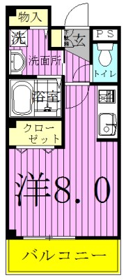 カーサエテルノ 109号室 間取り