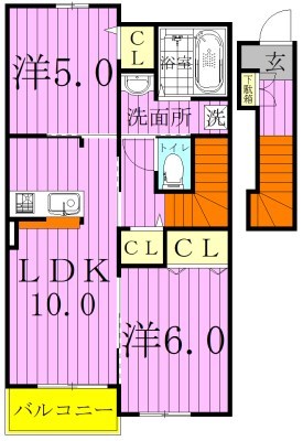 シャイン　ヴィレッジ 202号室 間取り