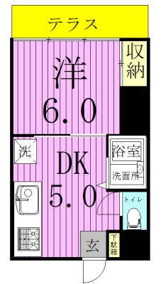 エトワール北柏 202号室 間取り