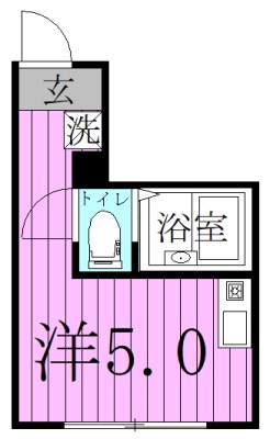 グローリア北千住 間取り図